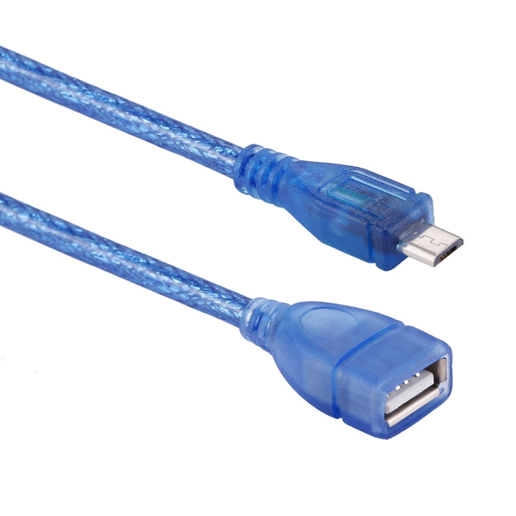 Cabo adaptador conversor OTG Micro USB macho para USB 2.0 fêmea, 29cm