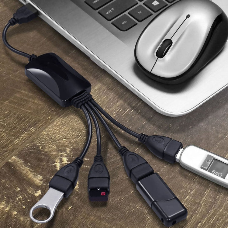 Hub Universal USB 2.0 de 4 Portas 480Mbps Cabo de Alta Velocidade para PC