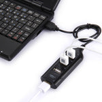 Hub USB 2.0 de 4 Portas, Comprimento do Cabo: 30cm, 4 Portas (Preto), 4 Portas (Branco)