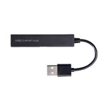 Hub USB 2.0 de 4 Portas de Alta Velocidade, Divisor USB (Preto)