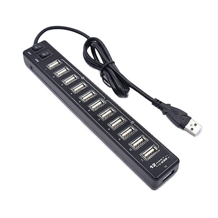 Hub USB 2.0 de 12 Portas, Adequado para Portátil / Netbook