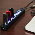 Hub USB 2.0 de 12 Portas, Adequado para Portátil / Netbook