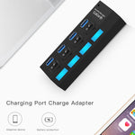 Hub USB 3.0 de 4 Portas, Super Velocidade 5Gbps, Plug and Play, Suporta 1TB, 4 Portas (Preto), 4 Portas (Branco)