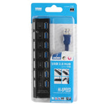 Hub USB 3.0 com 7 Portas, Super Velocidade 5Gbps, Plug and Play, Suporta 1TB, 7 Portas (Preto), 7 Portas (Branco)