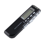 Gravador Digital de Voz de 8GB, Ditafone, Leitor MP3, Suporta Gravação Telefónica, Função VOX, Alimentação: 2 Pilhas AAA (Preto)