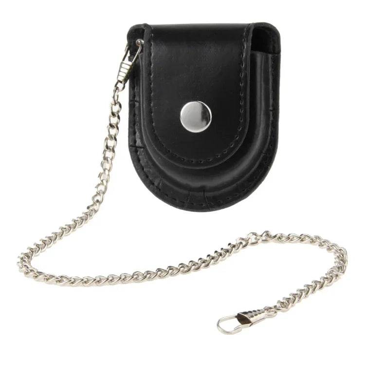 Bolsa Retro para Relógio de Bolso / Estojo de Couro / Bolsa de Cinto com Corrente, Retro