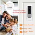 B10 Recetor de Campainha com 52 Toques 110dB Baixo Consumo de Energia Ferramentas para Casa, Ficha EUA, AC 90-260V, B10 Preto Ficha EUA, B10 Branco Ficha EUA