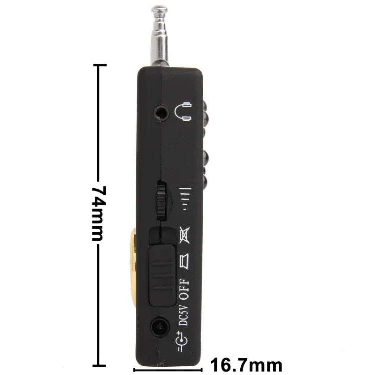 Detector Completo Alcance Total Detector de Áudio e Vídeo, CX007