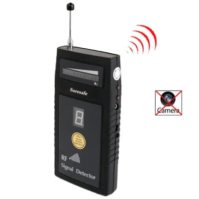 Detector de Sinal RF / Detector de Câmara Sem Fios e Com Fios / Detector de Microfone / Dispositivos de Frequência Rádio com Ecrã de Sensibilidade Digital (SH-055U8L), SH-055U8L