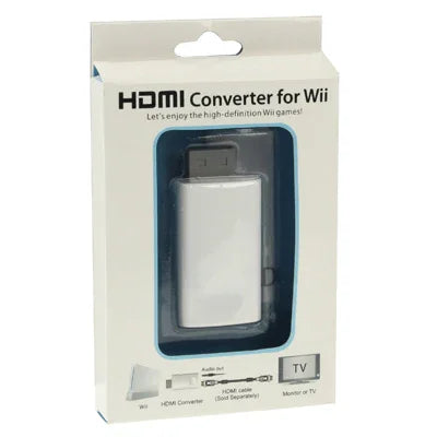Conversor HDMI Full HD 1080P para Wii, Tamanho: 73 x 37 x 20mm