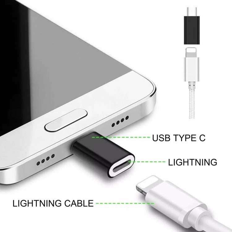 Adaptador Fêmea 8 Pinos para Macho USB-C / Tipo-C com Carcaça Metálica