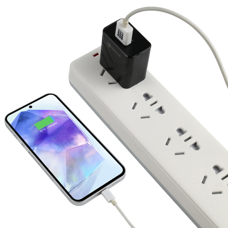LZ-715 Carregador de Viagem Rápido USB de Porta Única 18W QC3.0, Ficha US, Ficha US