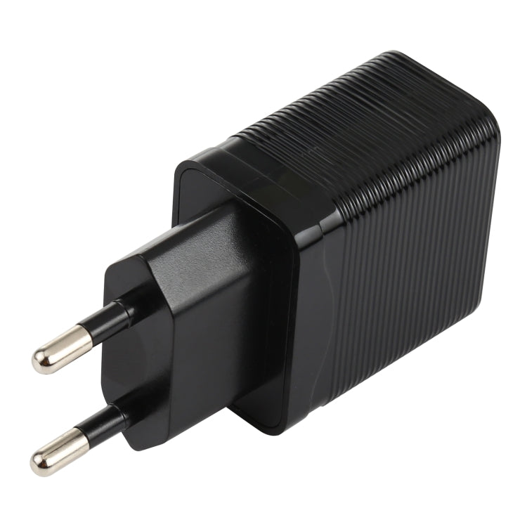 LZ-728 Carregador de Viagem Rápido USB QC 3.0 + PD 20W USB-C / Tipo-C, Ficha UE, Ficha UE