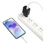 LZ-728 Carregador de Viagem Rápido USB QC 3.0 + PD 20W USB-C / Tipo-C, Ficha UE, Ficha UE