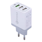 XHF30W Carregador de Parede USB Rápido 3 QC3.0, Ficha UE, Ficha UE
