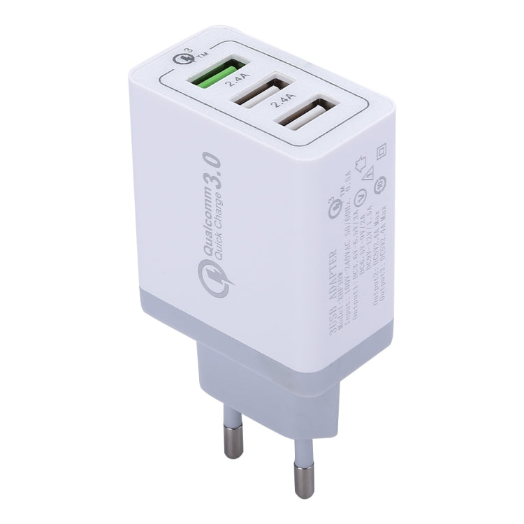 XHF30W Carregador de Parede USB Rápido 3 QC3.0, Ficha UE, Ficha UE
