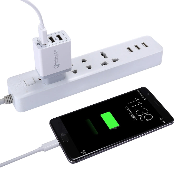 XHF30W Carregador de Parede USB Rápido 3 QC3.0, Ficha UE, Ficha UE
