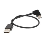 Cabo Conector de Dados USB para USB-C / Tipo-C em Ângulo Direito de 30cm para DJI SPARK / MAVIC PRO / Phantom 3 & 4 / Inspire 1 & 2, USB para USB-C / Tipo-C
