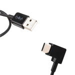 Cabo Conector de Dados USB para USB-C / Tipo-C em Ângulo Direito de 30cm para DJI SPARK / MAVIC PRO / Phantom 3 & 4 / Inspire 1 & 2, USB para USB-C / Tipo-C