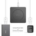 Vinsic Carregador Sem Fios Portátil Qi Standard 5V 1A, Vinsic