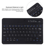 Capa de Couro para Tablet com Teclado Bluetooth Magnético Destacável Ultrafinah para Galaxy Tab A 8.0 2019 P200 / P205, com Suporte