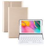 Capa de Couro para Tablet com Teclado Bluetooth Magnético Destacável Ultrafinah para Galaxy Tab A 8.0 2019 P200 / P205, com Suporte