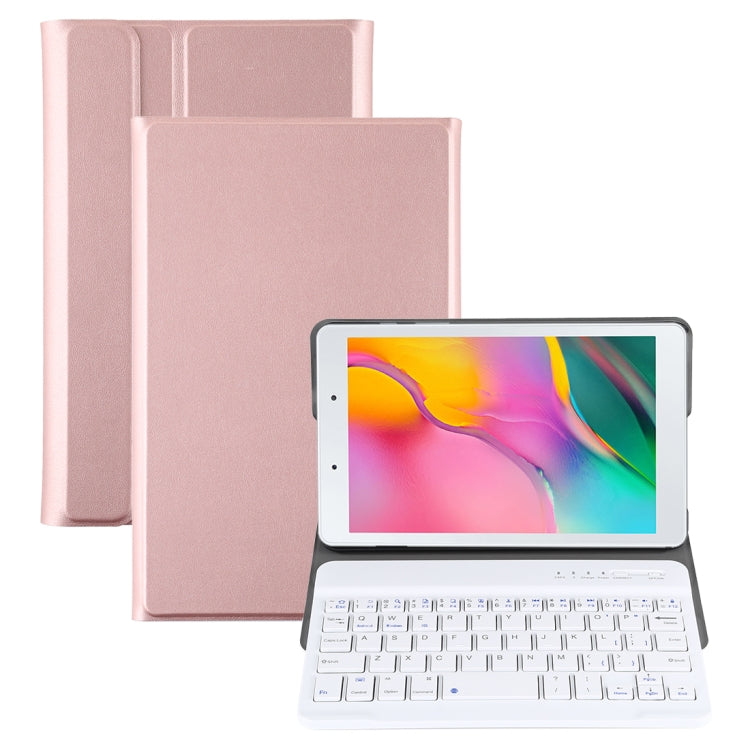 Capa de Couro para Tablet com Teclado Bluetooth Magnético Destacável Ultrafinah para Galaxy Tab A 8.0 2019 P200 / P205, com Suporte