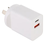 Adaptador de energia 18W com ficha AU, Ficha AU