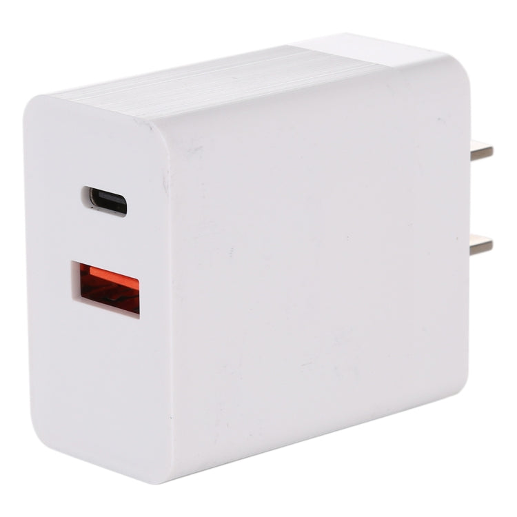 Adaptador de Energia Carregador Rápido 24W PD + QC3.0, Plugue US, 24W Plugue US