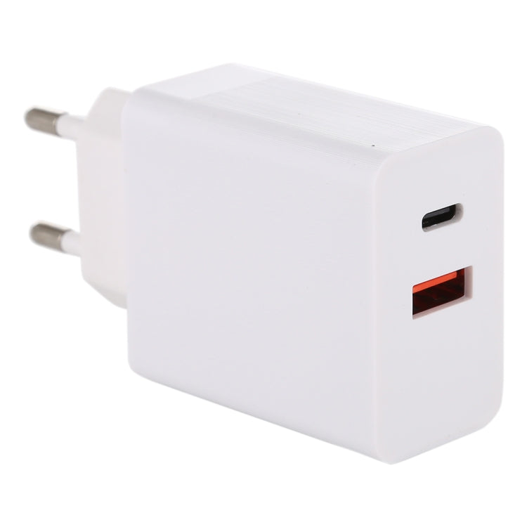 Carregador rápido 24W PD + QC3.0 com ficha EU, Ficha EU 24W