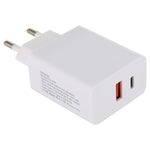 Carregador rápido 24W PD + QC3.0 com ficha EU, Ficha EU 24W