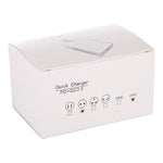 Carregador rápido 24W PD + QC3.0 com ficha EU, Ficha EU 24W