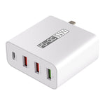 Adaptador de Energia Carregador de Viagem USB de Carregamento Rápido de 4 Portas WLX-A6, Ficha EUA, Ficha EUA