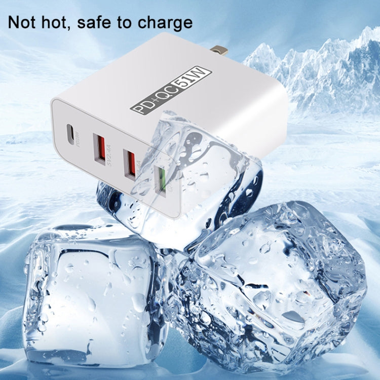 Adaptador de Energia Carregador de Viagem USB de Carregamento Rápido de 4 Portas WLX-A6, Ficha EUA, Ficha EUA