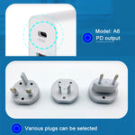 Adaptador de Energia Carregador de Viagem USB de Carregamento Rápido de 4 Portas WLX-A6, Ficha EUA, Ficha EUA