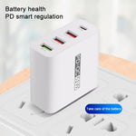 WLX-A6 4 Ports Quick Charging USB Travel Charger Power Adapter, AU Plug, AU Plug