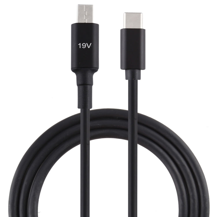 Cabo de carregamento para portátil ASUS X205T 19V interface de alimentação para USB-C / Type-C macho, comprimento do cabo: 1,5m, para interface de alimentação ASUS X205T para USB-C / Type-C macho
