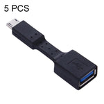 5 Unidades de Adaptador OTG Micro USB Macho para USB 3.0 Fêmea, Micro USB para USB 3.0