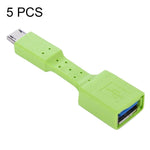 5 Unidades de Adaptador OTG Micro USB Macho para USB 3.0 Fêmea, Micro USB para USB 3.0