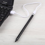 Caneta Stylus de Ecrã Tátil Capacitivo Recarregável Universal Longa com Ponta Metálica Superfina de 2,3mm para iPhone, iPad, Samsung e Outros Smartphones ou Tablets com Ecrã Tátil Capacitivo