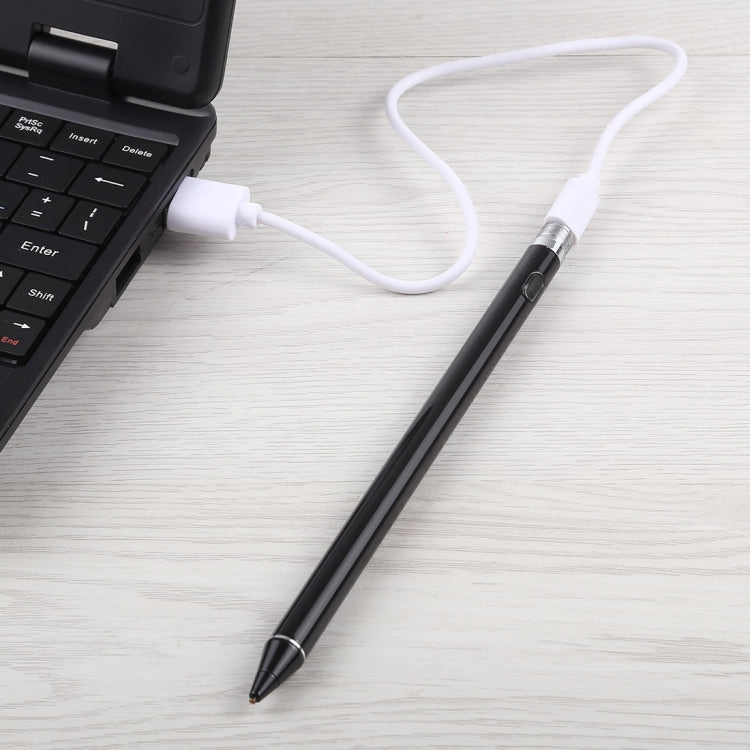 Caneta Stylus de Ecrã Tátil Capacitivo Recarregável Universal Longa com Ponta Metálica Superfina de 2,3mm para iPhone, iPad, Samsung e Outros Smartphones ou Tablets com Ecrã Tátil Capacitivo