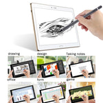Caneta Stylus de Ecrã Tátil Capacitivo Recarregável Universal Longa com Ponta Metálica Superfina de 2,3mm para iPhone, iPad, Samsung e Outros Smartphones ou Tablets com Ecrã Tátil Capacitivo