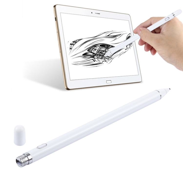 Caneta Stylus de Ecrã Tátil Capacitivo Recarregável Universal Longa com Ponta Metálica Superfina de 2,3mm para iPhone, iPad, Samsung e Outros Smartphones ou Tablets com Ecrã Tátil Capacitivo