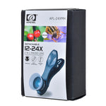 APEXEL APL-24X-H Lente Universal Externa 2 em 1 12X & 24X Macro para Telemóvel com Pára-Sol