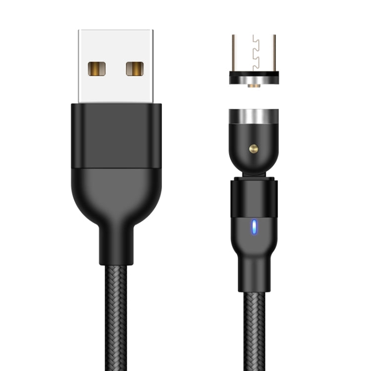 Cabo de Carregamento Magnético Giratório USB para Micro USB Trançado em Nylon, 2m Micro USB