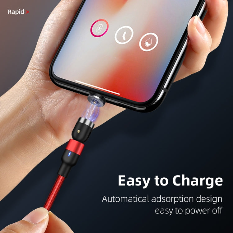 Cabo de Carregamento Magnético Giratório USB para Micro USB Trançado em Nylon, 2m Micro USB
