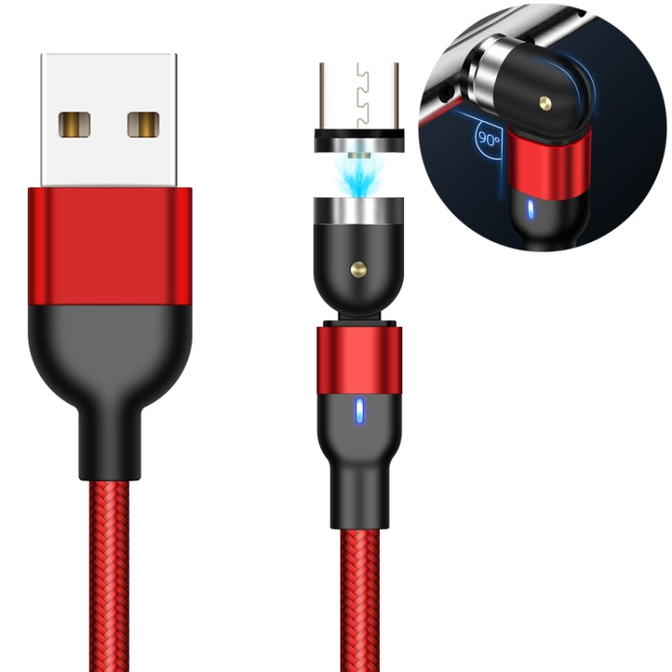 Cabo de Carregamento Magnético Giratório USB para Micro USB Trançado em Nylon, 2m Micro USB