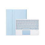 Para iPad 11 2025 / 10ª Geração 10.9 2022 Capa de Couro para Tablet com Teclado Tátil Bluetooth com Textura de Pele de Carneiro e Slot para Caneta YA10B-A, YA10B-A