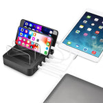 Carregador Inteligente 45W PD USB-C / Tipo-C + 18W PD USB-C / Tipo-C + 18W QC 3.0 USB + Portas USB com Moldura Destacável, Ficha UE, 016PD Ficha UE