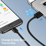 LZ-728 Carregador de Viagem 2 em 1 18W QC 3.0 USB + Cabo de Dados USB para USB-C / Tipo-C, Ficha UE, Comprimento do Cabo: 1m, com Cabo USB-C / Tipo-C